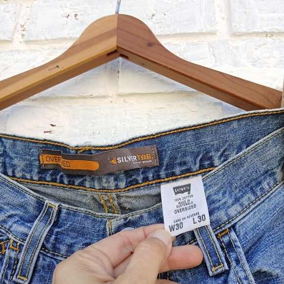 Vintage Silvertab Levi's Oversized Jeans Skater Loose Baggy - Picture 3 of 7